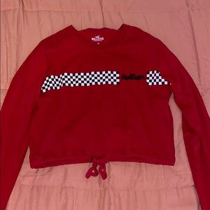 long sleeve cropped shirt